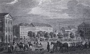 Der südliche Teil des Alexanderplatzes um 1806