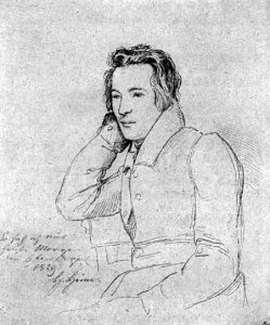 Heinrich Heine - Zeichnung von Franz Theodor Kugler