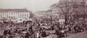 Markt auf dem Alexanderplatz um 1889