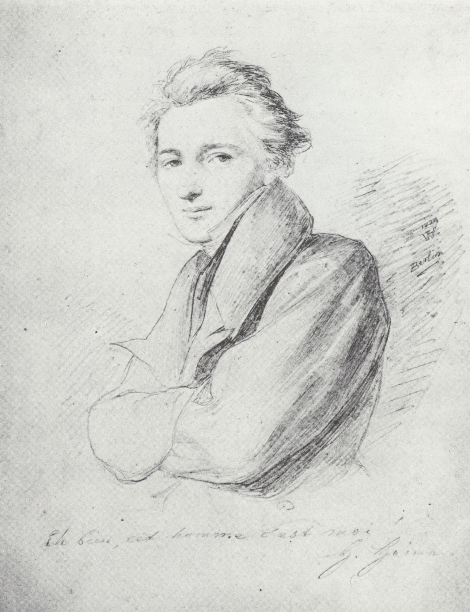 Heinrich Heine – 1829 – Porträt von Wilhelm Hensel