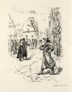 Max Liebermann: Illustration zu Der Rabbi von Bacherach.