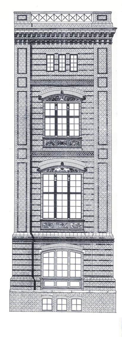 Bauakademie – 1832 – Fassadenaufriß nach Eduard Gärtner