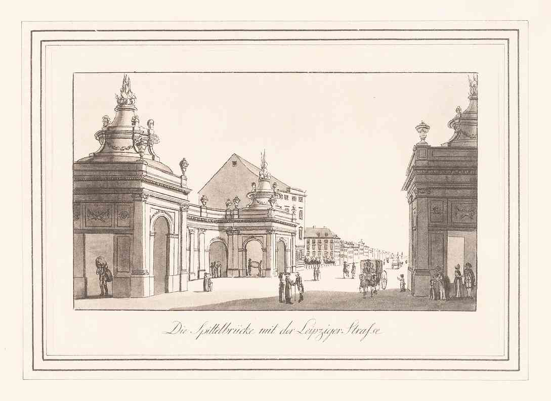 Spittelbrücke & Spittelkolonnaden – 1778 (ca.) – Mit Leipziger Straße