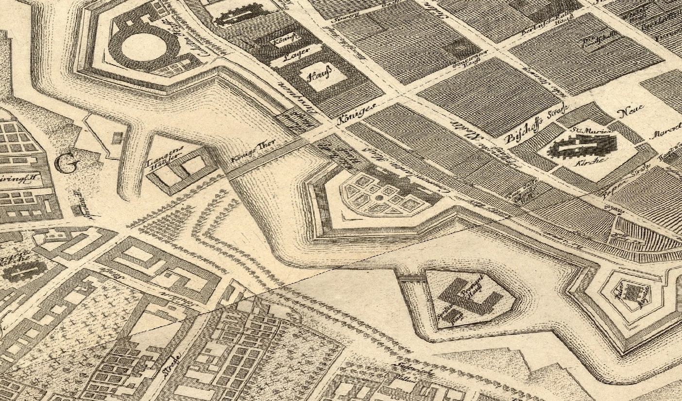 Königsbrücke & Königskolonnaden – 1748 – Die Gegend um die Königsbrücke