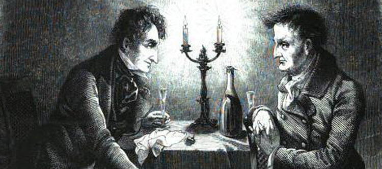 E. T. A. Hoffmann & Ludwig Devrient in "Die Gartenlaube" 1856