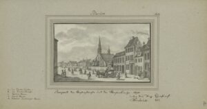 Prospect der Klosterstraße und der Klosterkirche 1690.
