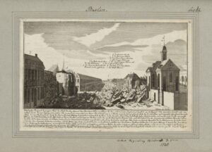 Nach der Explosion des Pulverturms im Jahr 1720.