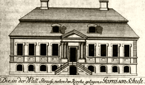 Fassade der Garnisonschule 1722 von Johann Friedrich Walther & Georg Paul Busch.