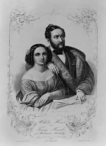 Wilhelm Hensel & Fanny Hensel, Porträt von Eduard Ratti.