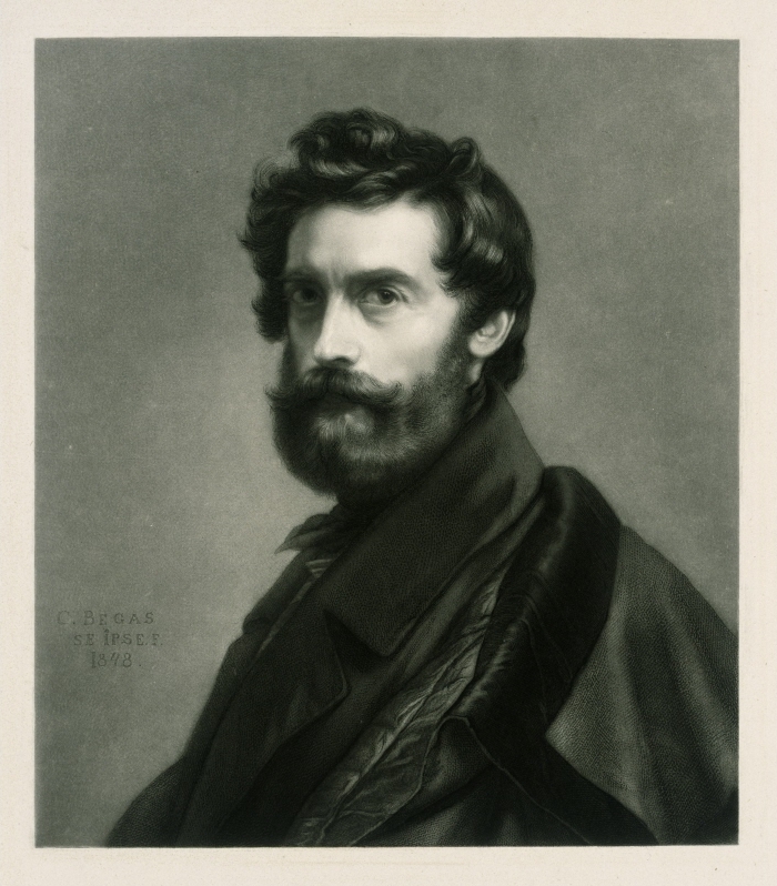 Porträt des Karl Begas d. Ä. von Adalbert Begas