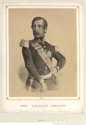 Porträt des französischen Königs Napoleon III.