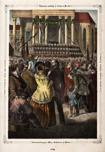 Die Ausstellung der März-Gefallenen in Berlin, 1848