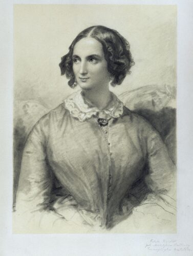 Porträt der Rebecka Henriette Dirichlet von Wilhelm Hensel, unbekanntes Jahr.