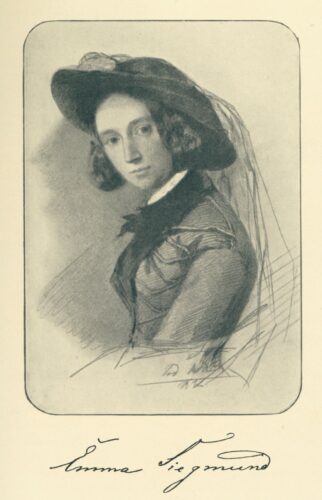 Porträt der Emma Siegmund von Friederike Emilie Auguste O'Connell um 1840.