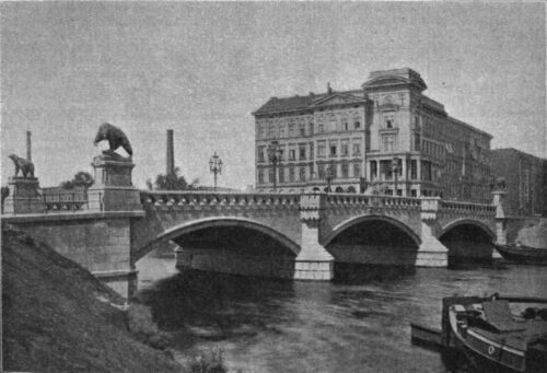 Die Moabiter Brücke im Jahre 1896