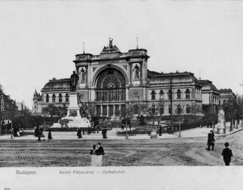 Der Keleti Pályaudvar (Ostbahnhof) in Budapest, 1904.