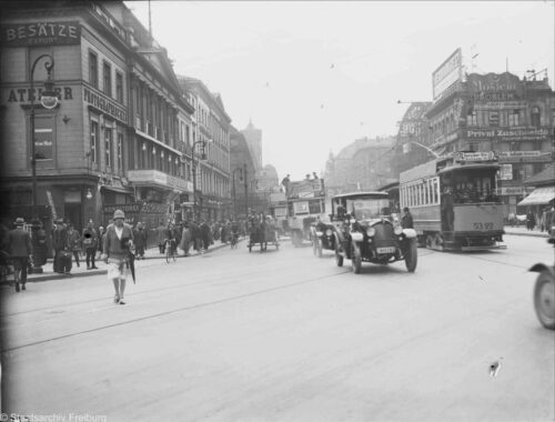 Der Alexanderplatz im Jahre 1926.